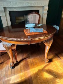 Vintage Mahogany Extending Dining Table - Claw  & Ball Feet