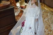 Large Vintage Porcelain Bride Doll