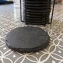 Slate Drink Coasters with Holder, Set of 12 Image 2