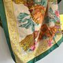 Vintage Tesa de Baviera Floral Silk-like Summer Scarf Image 2
