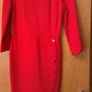 Phase Eight Leanna Dress - Size 12 - Red with Gold Button detail Image 5