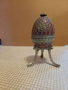 Faberge Egg  music box.  vintage mid century modern art deco