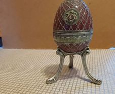 Faberge Egg  music box.  vintage mid century modern art deco