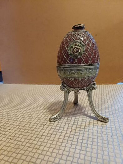 Faberge Egg  music box.  vintage mid century modern art deco