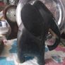 Unusual Black Carved Elephant Image 3