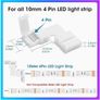30pcs 4-Pin LED Connectors 10Mm L-Shape Solderless Connector Kit Heat Resistant RGB LED Light Strip Connectors Quick Connector Solderless Unwired for 10Mm SMD5050 Multicolour Strips Splice Extend Image 6