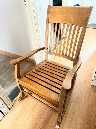 Wooden rocking chair