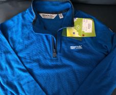 Regatta kids half zip thermal top fleece 9-10y brand new