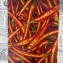 2 Paintings on Canvas of Lemons and Chilli Peppers Image 3