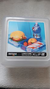 Sistema Klip It 1.4L Lunch Cube Sandwich Lunchbox Home Office School College