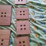 Beautiful set of hardwood tableware, consisting of 4 place mats and 4 coasters. Image 2