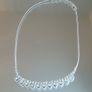 Ladies diamonte costume silver chain Image 2