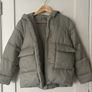 Girls Sage Green padded Jacket Image 3