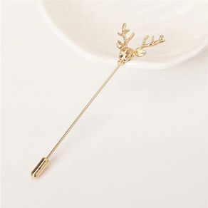 Gold plated Deer Lapel Pin / Brooch Pin