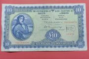 Irish 1974 Lavery Ten pound  banknote in  fine condition