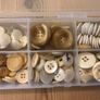 Box of white/off- white/grey assorted buttons: Image 2