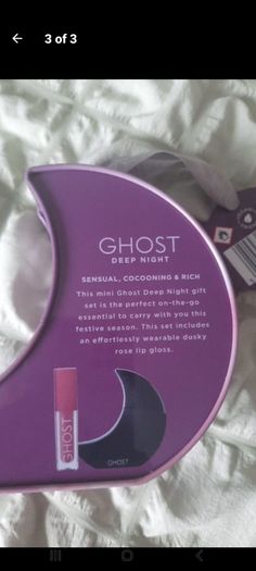 ghost deep night perfume and lip gloss set
