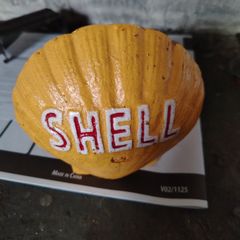 vintage shell  oil money box