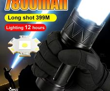 Super Bright Aluminum Flashlight | Professional Site Lighting, 399M Range