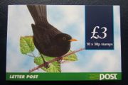 1998.Stamp booklet.MNH.Blackbird/Goldcrest.