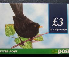 1998.Stamp booklet.MNH.Blackbird/Goldcrest.
