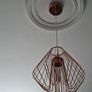 Modern rose gold pendant lightning, two pieces Image 2