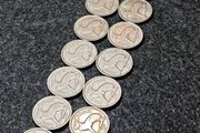 Irish Eire Threepence Leat Reul hare collection FULL DATE RUN 1942 to 1968.