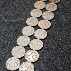 Irish Eire Threepence Leat Reul hare collection FULL DATE RUN 1942 to 1968.