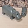 Vintage LEGO DUPLO Hippopotamus adult and baby big small Image 2