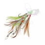 Shining Fish Skin Bait Sabiki Rigs with 5 Hooks Sea Fishing Multicolor Flasher Bait Rigs with Barrel Swivel Herring Image 4