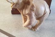 Elephant with Trunk Up Wealth Lucky Figurine Statue Sculpture Home Decor