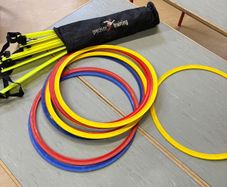 Kids PE Agility Ladder and Training Hoops