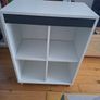 White storage cabinet with four compartments Image 2