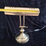 vintage brass bankers lamp Image 8