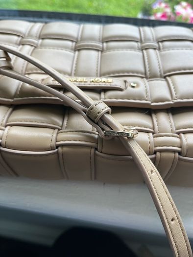 Michael Kors Woven Crossbody - like new