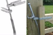 Field Gate Spring Latch Set Galvanised Fastener Lock