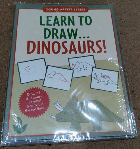 Dinosaur  related arts and crafts, jigsaw & activity sticker book