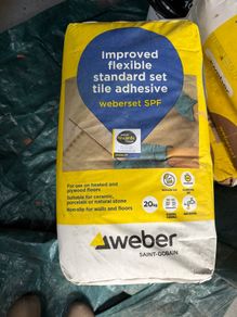 Weberset Slow Set SPF 20kg White Tile Adhesive