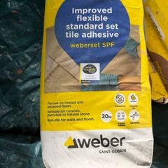 Weberset Slow Set SPF 20kg White Tile Adhesive