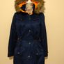 Navy Blue Parka Jacket Image 10