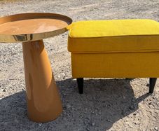 Footstools, Side Tables & Lamp