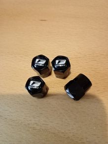 Brand New Lexus F-Sports Black Metal Dust Caps x4