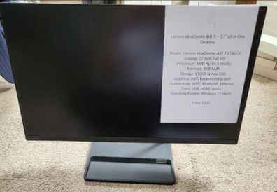 Lenovo IdeaCentre AIO 3 27 All-In-One Desktop PC