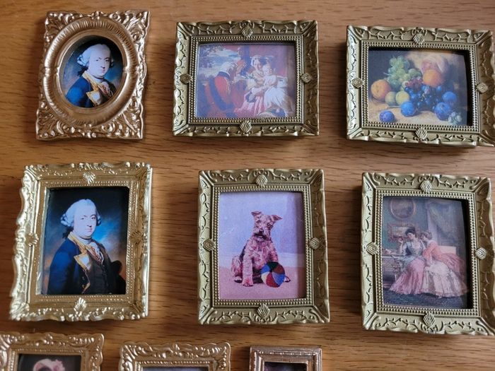 Miniature Paintings, pictures for dolls houses