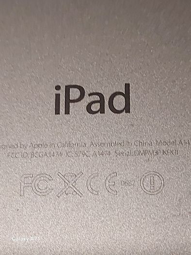 Apple Ipad Air 1st, 32 GB, Space Gray, Activation Locked, Excellent Cosmetic Condition, for parts or repair