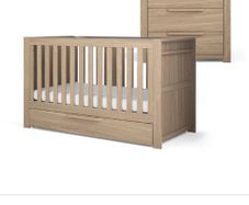 Franklin 2 Piece Cotbed Set with Dresser Changer - Oak