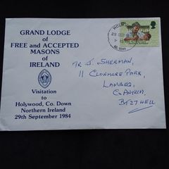 Grand Lodge of The Free and Accepted Masons of Ireland - Masonic First Day Cover , 1984
