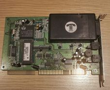 Vintage PCI phone modem 1990s dialup dial up