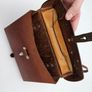 Original Swiss Army Issued Officier Leather Bag Collectable with Swiss Decorations Image 10
