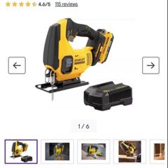Stanley Fatmax Jigsaw - V20 - Brand New With Battery And Charger